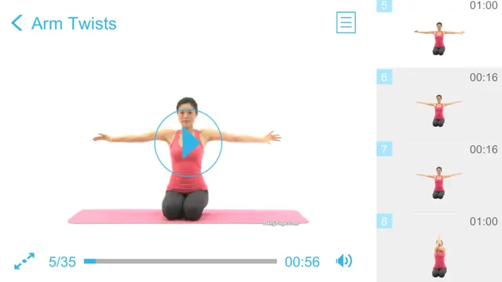 Yoga for Toned Arms android App screenshot 4